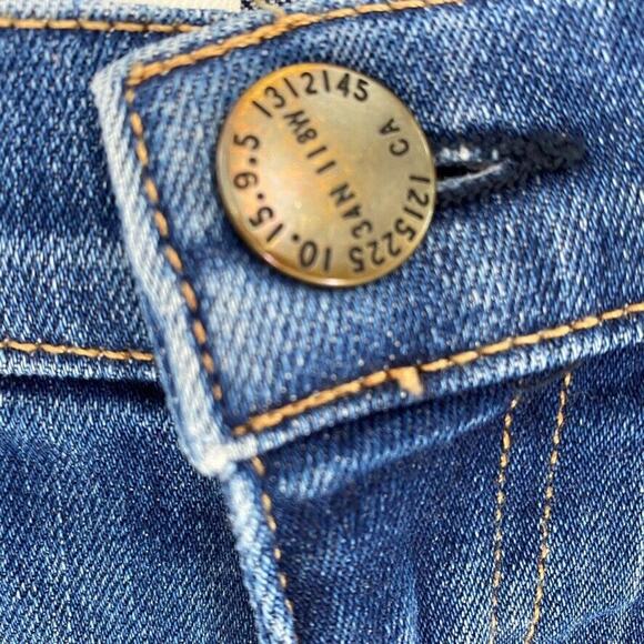Current/Elliott The Stiletto Niagra Destroy Womens Jeans 28 Denim Distressed - Picture 3 of 9
